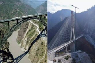 chenab and anji khad bridge