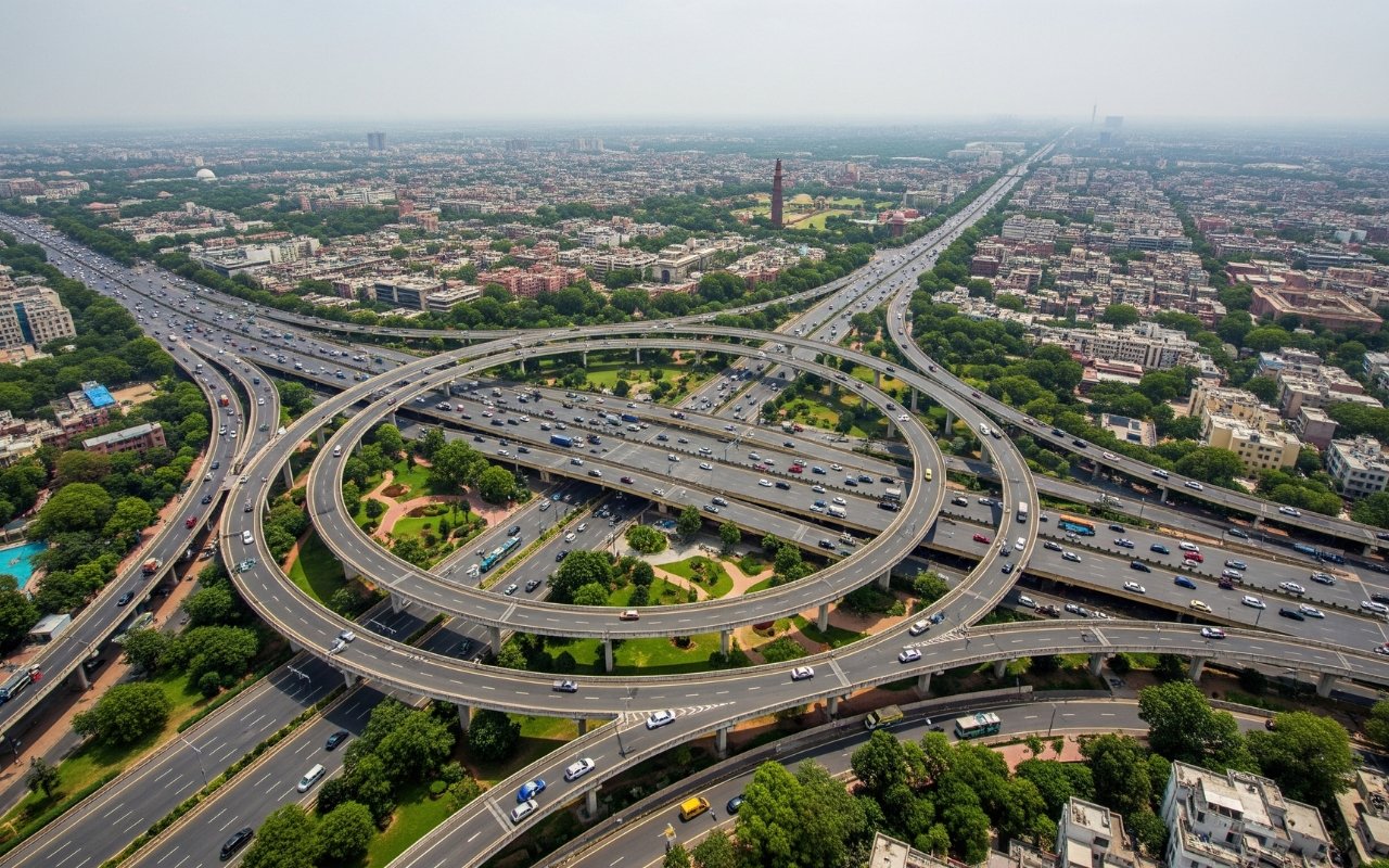 new delhi and central govt to develop 128 road network in delhi worth 27000 crore INR